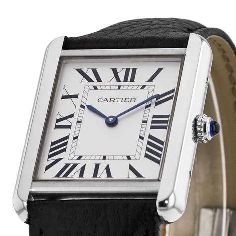 cartier watch leather|leather cartier watch women.